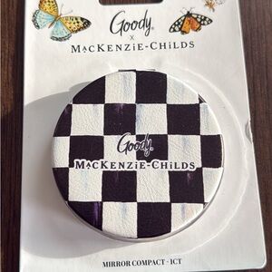 Goody x MacKenzie-Childs Checkerboard Compact Mirror - Black & White